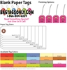 Blank Paper Tags - Box of 1000 