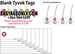 Blank Tyvek Tags (PolyArt Substitute) - Box of 1000 - HT-Blank Tyvek Tags1