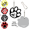 Clip-Its Leash/Collar Tags - Paw Print Large 