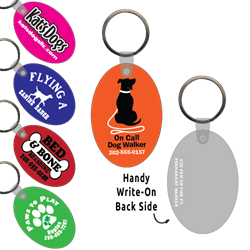 Ring-Its Leash/Collar Tags - Large Oval 