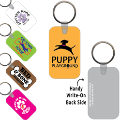 Ring-Its Leash/Collar Tags - Rectangle w/RC 